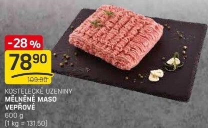 Maso mleté vepřové Kostelecké uzeniny