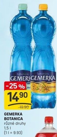 Ochucená voda Gemerka