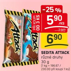 Oplatky Attack Sedita