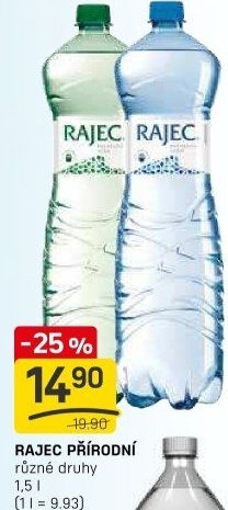 Přírodní voda Rajec