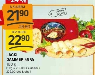 Sýr 45% Lacki Dammer