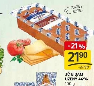 Sýr Eidam uzený 44% Jihočeský Madeta