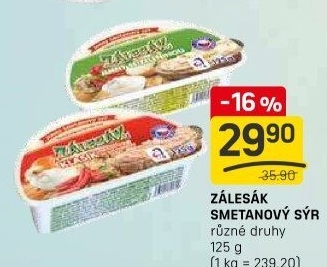 Sýr termizovaný Zálesák