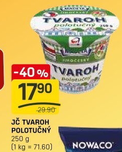 Tvaroh polotučný Jihočeský Madeta