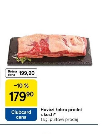 Hovězí žebro přední s kostí