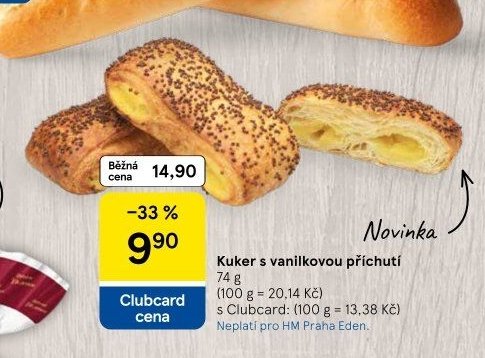 Kuker s vanilkovou příchutí