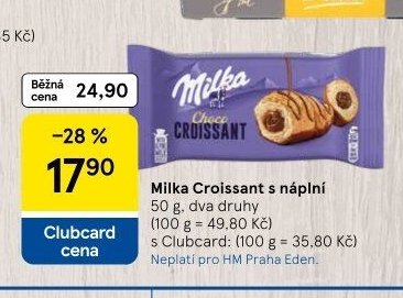 Milka Croissant s náplní