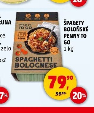 ŠPAGETY BOLOŇSKÉ PENNY TO GO