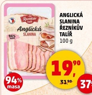 Anglická slanina Řezníkův talíř