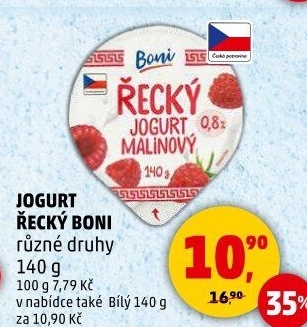 Bílý jogurt řeckého typu Boni