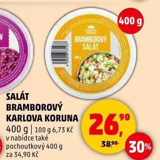 Bramborový salát Karlova Koruna