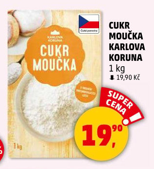 Cukr moučka Karlova Koruna