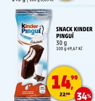 Dezert Pinguí Kinder