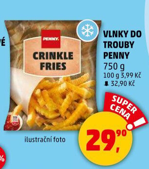 Hranolky vlnky mražené Penny