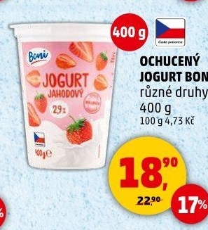 Jogurt ochucený Boni