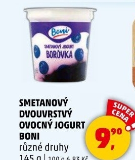 Jogurt smetanový ovocný Boni