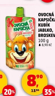 Kapsička ovocná 100% Kubík