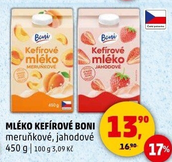 Kefírové mléko ochucené Boni