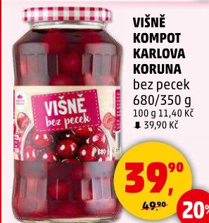 Kompot Višně Karlova Koruna