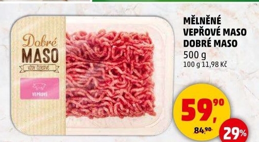 Maso mleté vepřové Dobré maso