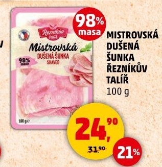 Mistrovská dušená šunka Řezníkův talíř