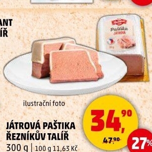 Paštika játrovka Řezníkův talíř