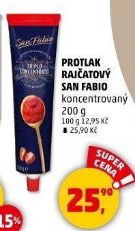 Rajčatový protlak koncentrovaný San Fabio