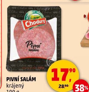 Salám pivní Beskydské uzeniny Chodura