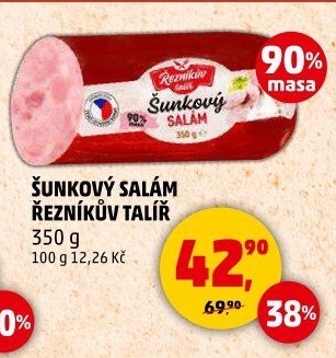 Salám šunkový Řezníkův talíř