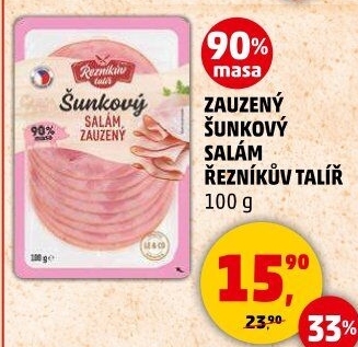 Salám šunkový zauzený Řezníkův talíř