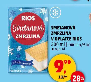 Smetanová zmrzlina Rios