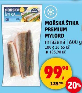 Štika mořská kuchaná mražená Premium Mylord