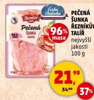 Šunka pečená nejvyšší jakosti Řezníkův talíř