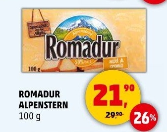 Sýr Romadur Alpenstern