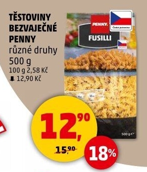 Těstoviny bezvaječné Penny
