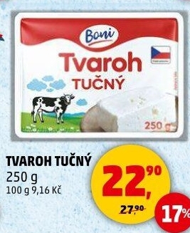 Tvaroh tučný Boni
