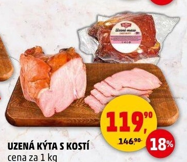 Uzená kýta s kostí Řezníkův talíř