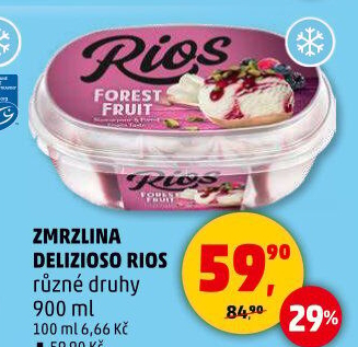 Zmrzlina ve vaničce Delizioso Rios