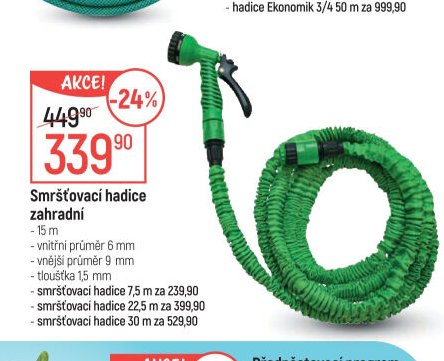 Smršťovací hadice zahradní