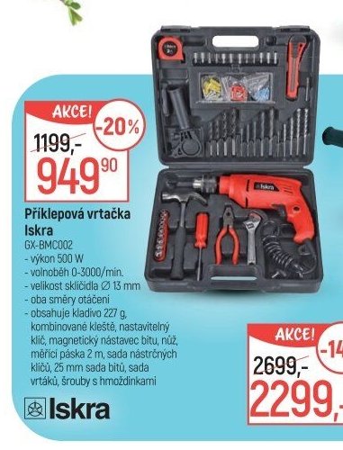 Příklepová vrtačka Iskra