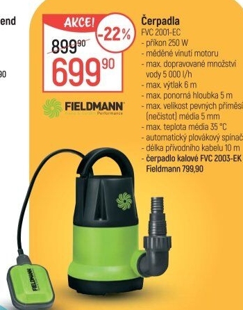Čerpadlo Fieldmann FVC 2001-EC