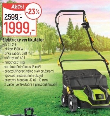 Elektrický vertikutátor FZV 2102 E Fieldmann
