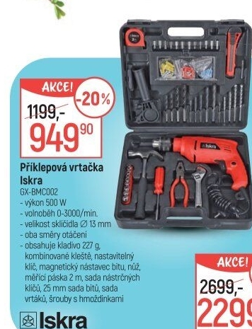 Příklepová vrtačka Iskra GX-BMC002