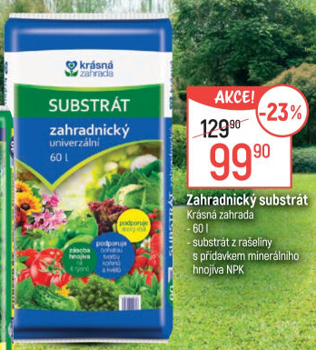 Zahradnický substrát Krásná zahrada