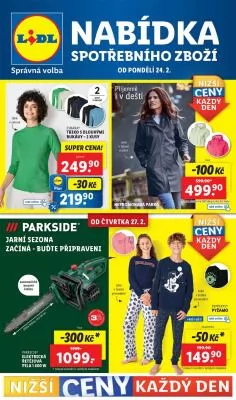 akční leták Lidl 24.2.2025-2.3.2025