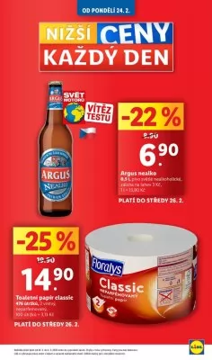 akční leták Lidl 24.2.2025-2.3.2025