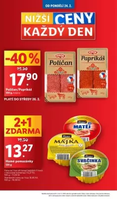 akční leták Lidl 24.2.2025-2.3.2025