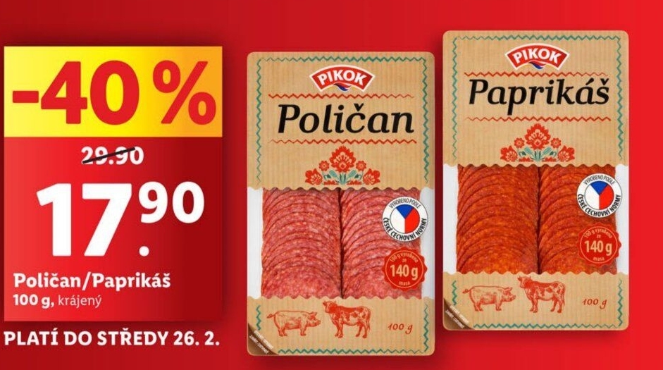 Salám Poličan Pikok