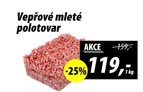 Maso mleté vepřové