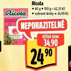 Bylinné bonbony Ricola